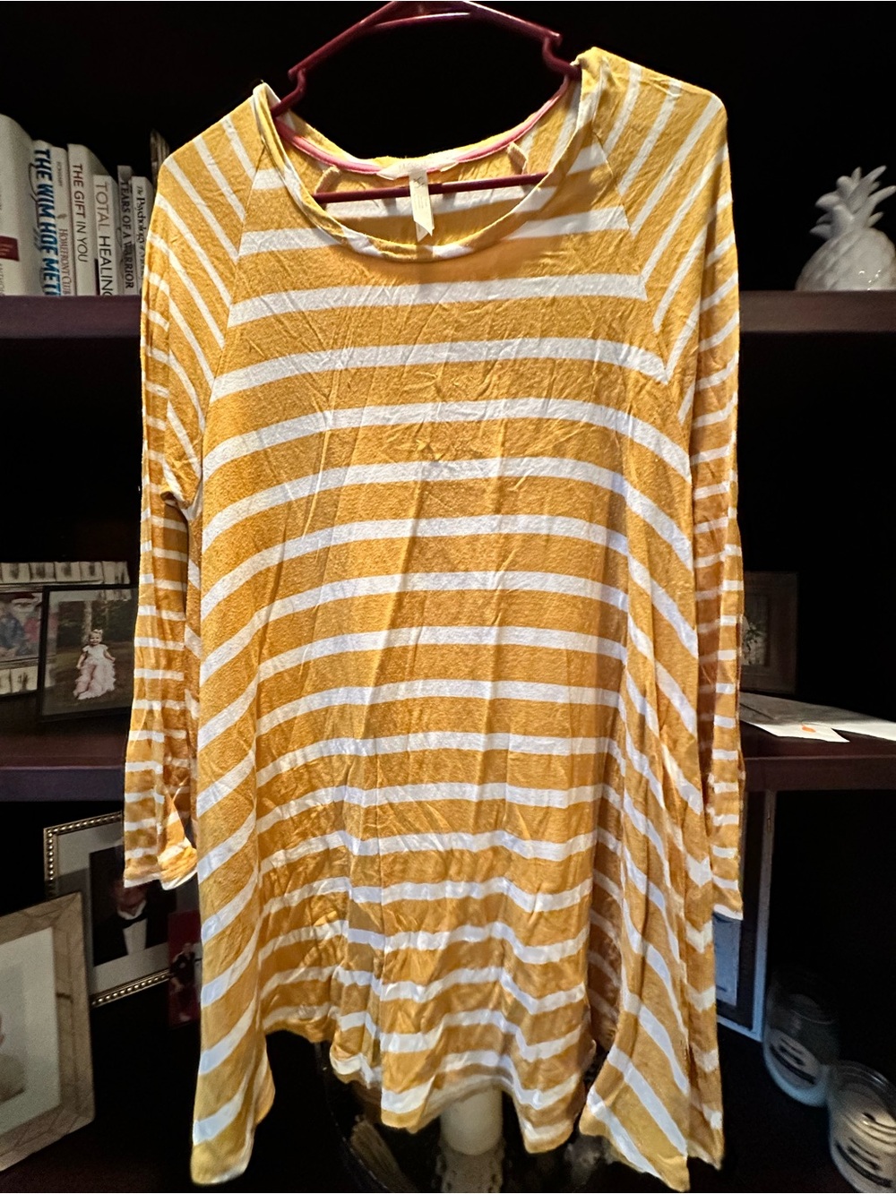 Matilda Jane Yellow and White Striped Long Sleeve Top